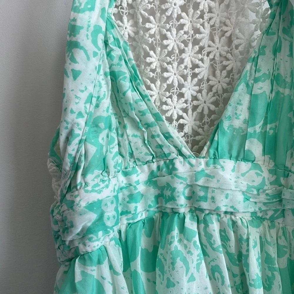 GUESS GREEN TWISTED STRAP HIGH LOW DRESS SIZE 2 - Picture 5 of 10